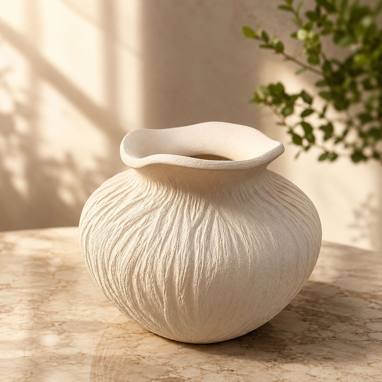 Monstera Deliciosa in a plain pot